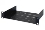 DIGITUS fiksuota lentyna 254 mm (10 col.) 1U 44x254x150 mm, juoda (RAL 9005)