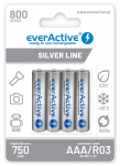 Rechargeable batteries everActive Ni-MH R03 AAA 800 mAh Silver Line - 2 pieces