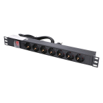 Extralink EXPDU7EU SW | Power Strip | 19 1U, 7 EU, with switch, 2m