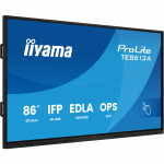 iiyama TE8613A-B1AG Signage Display Interactive flat panel 2.17 m (85.6) Wi-Fi 500 cd/m&sup2; 4K Ultra HD Black Touchscreen Built-in processor Android 18/7