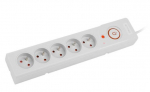 Power strip Z5 5m 5x230V 10A Z5/50/SZ grey