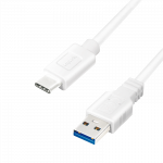 LogiLink - USB-Kabel - USB Typ A (M) bis USB-C (M) umkehrbar - USB 3.2 Gen 1 - 3 A - 1.5 m - wei&szlig;