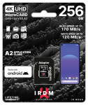 Memory card microSD IRDM 256GB UHS-I U3 A2 + adapter
