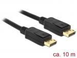 DeLOCK - Videokabel - DisplayPort (M) bis DisplayPort (M) - DisplayPort 1,2 - 10,0m - Schwarz (84862)