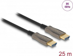 Delock - High Speed - HDMI-Kabel - HDMI m&auml;nnlich zu HDMI m&auml;nnlich - 25,0m - Glasfaser - Schwarz - Active Optical Cable (AOC), unterst&uuml;tzt 8K 60 Hz (7680 x 4320) (84039)