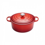 Le Creuset Signature Roaster round 24cm cherry red (21177240602430)