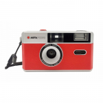 AgfaPhoto 603001 Filmkamera Kompakt-Filmkamera 35 mm Rot - Silber (603001)