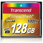 Transcend Ultimate - Flash-Speicherkarte - 128GB - 1000x - CompactFlash (TS128GCF1000)