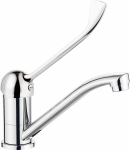 Washbasin faucet with swivel spout - Clinic lever