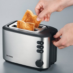 SEVERIN AT 2514 - Toaster - 2 Scheibe(n) - Black/Brushed Stainless Steel (AT 2514)