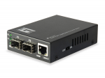 LevelOne GVT-2011 - Medienkonverter - GigE - 10Base-T, 100Base-TX, 1000Base-T, 1000Base-X - RJ-45 / SFP (mini-GBIC) (GVT-2011)
