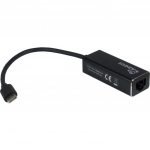 Inter-Tech Argus IT-811 - Netzwerkadapter - USB-C - Gigabit Ethernet - Schwarz (88885438)