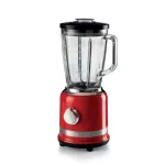 Ariete Moderna Raudonas blenderis su stikline taure, Stalo blenderis, 1,5 l, Pulso funkcija, Ledo smulkinimas, 1000 W, Raudona