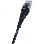 Patchsee Patchkabel ThinPatch UTP CAT 6a schwarz 1,8m - bis zu 10 Gbits/s und POE++ f&auml;hig -Twisted Pair, U-UTP, ungeschirmt, AWG 28, schwarz - d&uuml;nnere und flexiblere ThinPATCH-Kabel erm&ouml;glichen eine bessere Zug&auml;nglichkeit und ein schnelles und einfac ...