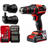 Power X-Change Akku-Bohrschrauber TE-CD 18/45 3X-Li +22, 18Volt (rot/schwarz, Li-Ion-Akku 2,0Ah, 22-teiliges Zubeh&ouml;r)