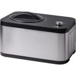 2-in-1 Eismaschine & Joghurtbereiter EVA (edelstahl/schwarz, f&uuml;r 1.500ml Eiscreme, 120 Watt Kompressor)