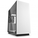 ATX SHARKOON PURE STEEL RGB MID-TOWER CASE WITH GLASS PANEL (WHITE)