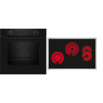 BX48PB0, Backofen-Set schwarz/edelstahl