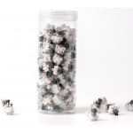 K Pro Silver Switch-Set, Tastenschalter silber/transparent, 110 St&uuml;ck