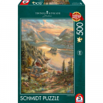 Thomas Kinkade Studios: Pracht am Seeufer, Puzzle 500 Teile