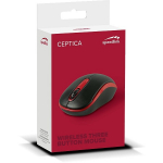 SPEEDLINK Ceptica - Maus - rechts- und linksh&auml;ndig - 3 Tasten - kabellos - 2.4 GHz - kabelloser Empf&auml;nger (USB)