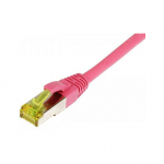 Patchkabel RJ45, CAT6A 500Mhz, 7,5m, magenta, S-STP(S/FTP), TPE/LSZH(Ultraflex), AWG26, mitCat.7 Rohkabel, Synergy 21 (S217706)