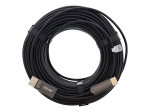 InLine Adapterkabel - DisplayPort m&auml;nnlich zu HDMI m&auml;nnlich - 25 m - Hybrid Kupfer/Kohlefaser - Schwarz - rund, Active Optical Cable (AOC)