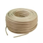 LogiLink Installationskabel, Kat. 6, U/UTP, 100 m, lichtgrau 4 x 2 AWG 24/1, ungeschirmt, CCA Kabel (Kupfer-Aluminium- (CPV0035)
