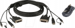 Aten 1,8 M USB DVI-D Dual-Link Secure KVM Kabel-Set - 1,8 m - DVI-D - Schwarz - USB Type-A/3.5mm/DVI-D - USB Type-B/3.5mm/DVI-D - M&auml;nnlich (2L-7D02UDX2)