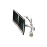 ROLINE Dual LCD Monitor Arm - Befestigungskit (Spannbefestigung f&uuml;r Tisch, einstellbarer Montagearm)