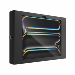 Compulocks iPad Pro M4 11 (2024), Apex Secured Enclosure Wall Mount - Geh&auml;use - f&uuml;r Tablett - Glasbefestigung, Raum - verriegelbar - hochwertiges Aluminium - Schwarz - Bildschirmgr&ouml;&szlig;e: 27,94 cm (11) - Montageschnittstelle: 100 x 100 mm - Wandmontage  ...