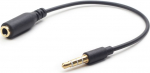 Gembird CCA-419 - Audio-Adapter - 4-poliger Mini-Stecker weiblich zu 4-poliger Mini-Stecker m&auml;nnlich