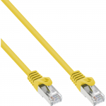 Patchkabel S-STP (PIMF), Cat 6, gelb, 0,5 m Patchkabel mit besonders schmalem Knickschutz (71500Y)