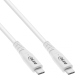 InLine&reg; USB4 Kabel, USB-C Stecker/Stecker, PD 240W, 8K60Hz, TPE, wei&szlig;, 1m (35901W)