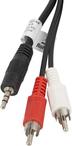 LANBERG CA-MJRC-10CC-0050-BK stereo audio cable Mini Jack 3.5mm M ->2x RCA Cinch 5m