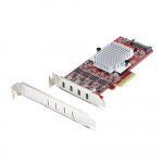 StarTech.com 4-Port USB Type-C PCIe Card, USB-C 10Gb, 4x Controllers, TAA (P10Q4C-USB-CARD-LP)