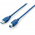 USB-Kabel Equip Anschl. USB 3.0 AB St/St 3.0m blau (128293)