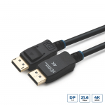 MicroConnect - DisplayPort-Kabel - DisplayPort (M) eingerastet zu DisplayPort (M) eingerastet - DisplayPort 1,2 - 15,0m - unterst&uuml;tzt 4K 60 Hz (4096 x 2160) - Schwarz (MC-DP-MMG-1500)
