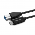 MicroConnect - USB-Kabel - 24 pin USB-C (M) zu USB Type B (M) - USB 3.2 Gen 1 - 3 m - Schwarz