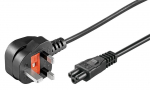 Power Cord 3m UK / C5 Black Power UK Type G to C5