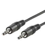 ROLINE - Audiokabel - Stereo Mini-Klinkenstecker m&auml;nnlich zu Stereo Mini-Klinkenstecker m&auml;nnlich - 5 m - abgeschirmt - Schwarz (11.09.4505)