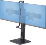 StarTech .com Crossbar Dual Monitor Desk Stand, Double 27inch Screens/VESA Aufstellung - f&uuml;r 2 Monitore - Schwarz (2MC1S-MONITOR-STAND)