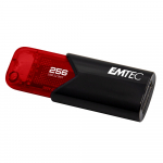 Emtec Click Easy USB-Stick 256 GB USB Typ-A 3.2 Gen 1 (3.1 Gen 1) Schwarz - Rot (ECMMD256GB113)