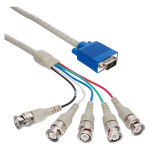 InLine VGA BNC Kabel - 5x BNC Stecker an 15pol HD Stecker - 5m