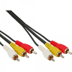 InLine Cinch Kabel - Audio/Video 3x Cinch - Stecker / Stecker - 1,5m