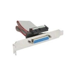 InLine&reg; Slotblech Parallel mit 25pol Sub D Buchse an 26-pol Buchsenleiste 0,5m (33225A)