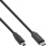 InLine USB C/USB Mini-B - 1.5 m - 2.0/3.0 (3.1 Gen 1) - USB C - Mini-USB B - M&auml;nnlich/m&auml;nnlich - Gerade - Gerade (35754)