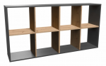 Topeshop MALAX 2X4 ANT/ART living room bookcase