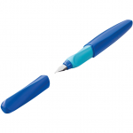 Pelikan F&uuml;llh. Twist P457 Deep Blue M +2TP Blister - Blau - Rundspitze - Edelstahl - Medium - Beidh&auml;ndig - Deutschland (814744)