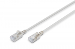 DIGITUS CAT 6A F-FTP Slim Patchkabel, 7 m, Grau, 7 m, Cat6a, F/FTP (FFTP), RJ-45... - Digitus CAT 6A F-FTP Slim Patchkabel - 7 m